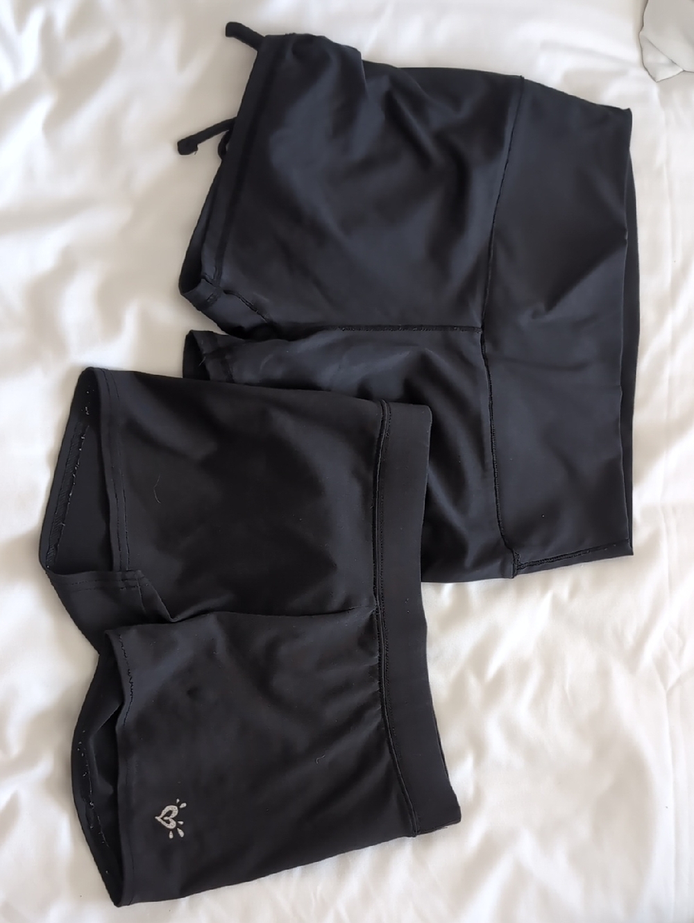 Forever 21 + Justice Black Kids Bike/Workout Shorts Duo